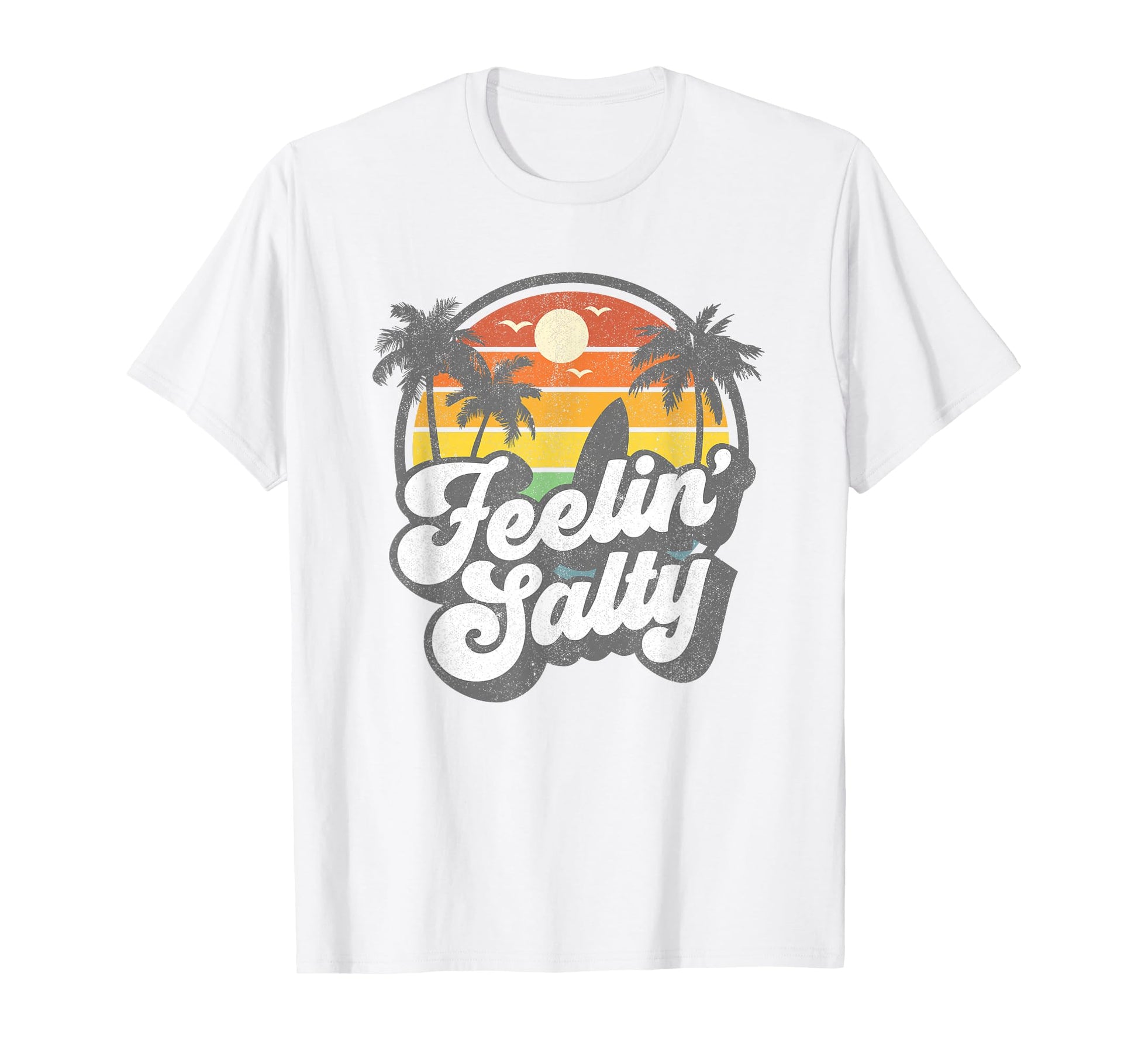 Feeling Salty Island Vacation Surfing T-Shirt - Unique Graphic for Adults - T-Shirt, Sweatshirt, Hoodie