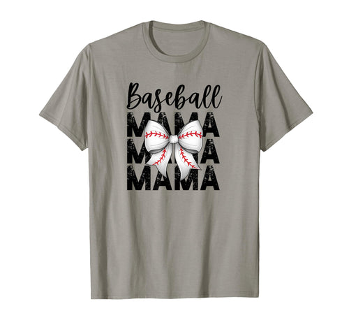 Baseball Bow Red Detail T-Shirt - Graphic Print Men Women - T-Shirt, Sweatshirt, Hoodie