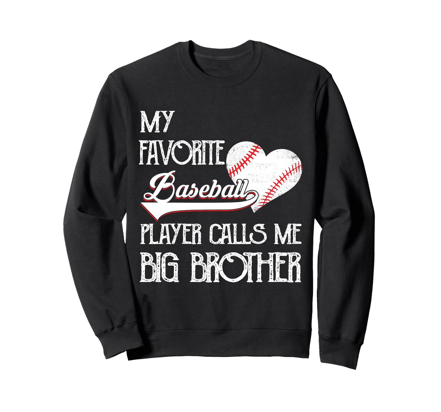 Heart Love Favorite Baseball Player Sweatshirt - Aesthetic Graphic Unisex - T-Shirt, Sweatshirt, Hoodie
