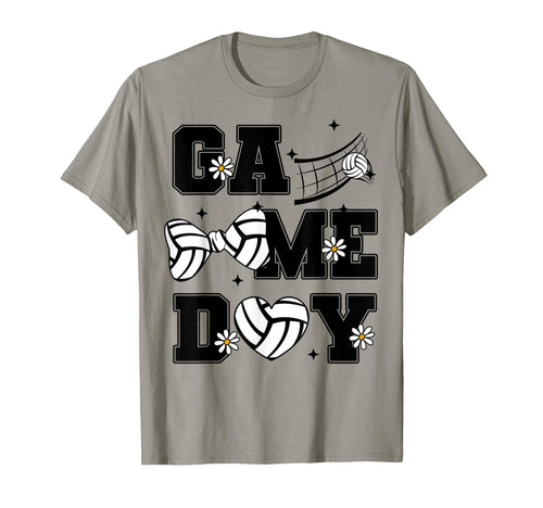 Volleyball Game Day Bow And Heart T-Shirt - Aesthetic Graphic Men Women - T-Shirt, Sweatshirt, Hoodie