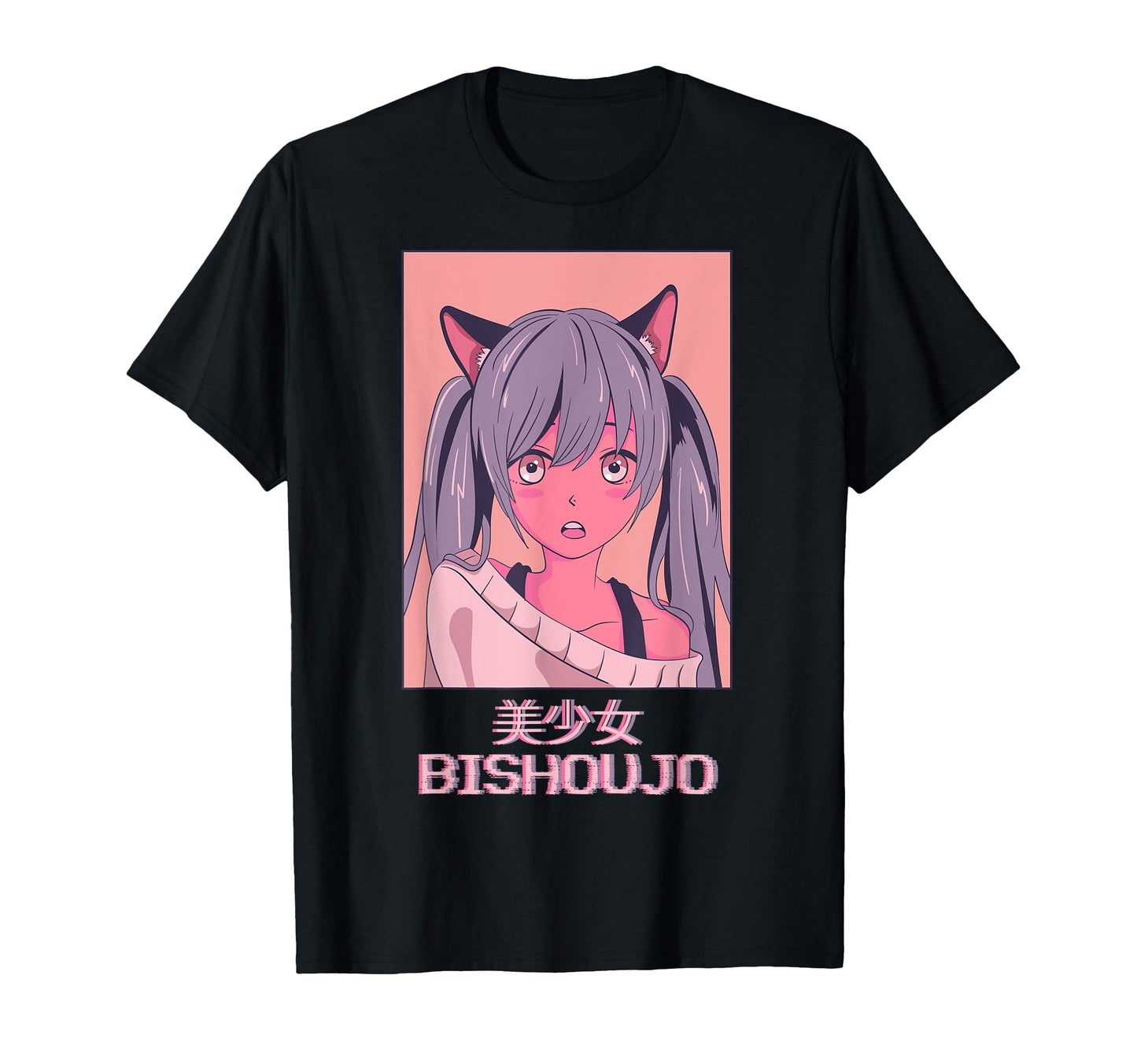 Anime Neko Japanese Vaporwave T-Shirt - Novelty Apparel Men Women - T-Shirt, Sweatshirt, Hoodie