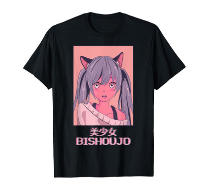 Anime Neko Japanese Vaporwave T-Shirt - Novelty Apparel Men Women - T-Shirt, Sweatshirt, Hoodie