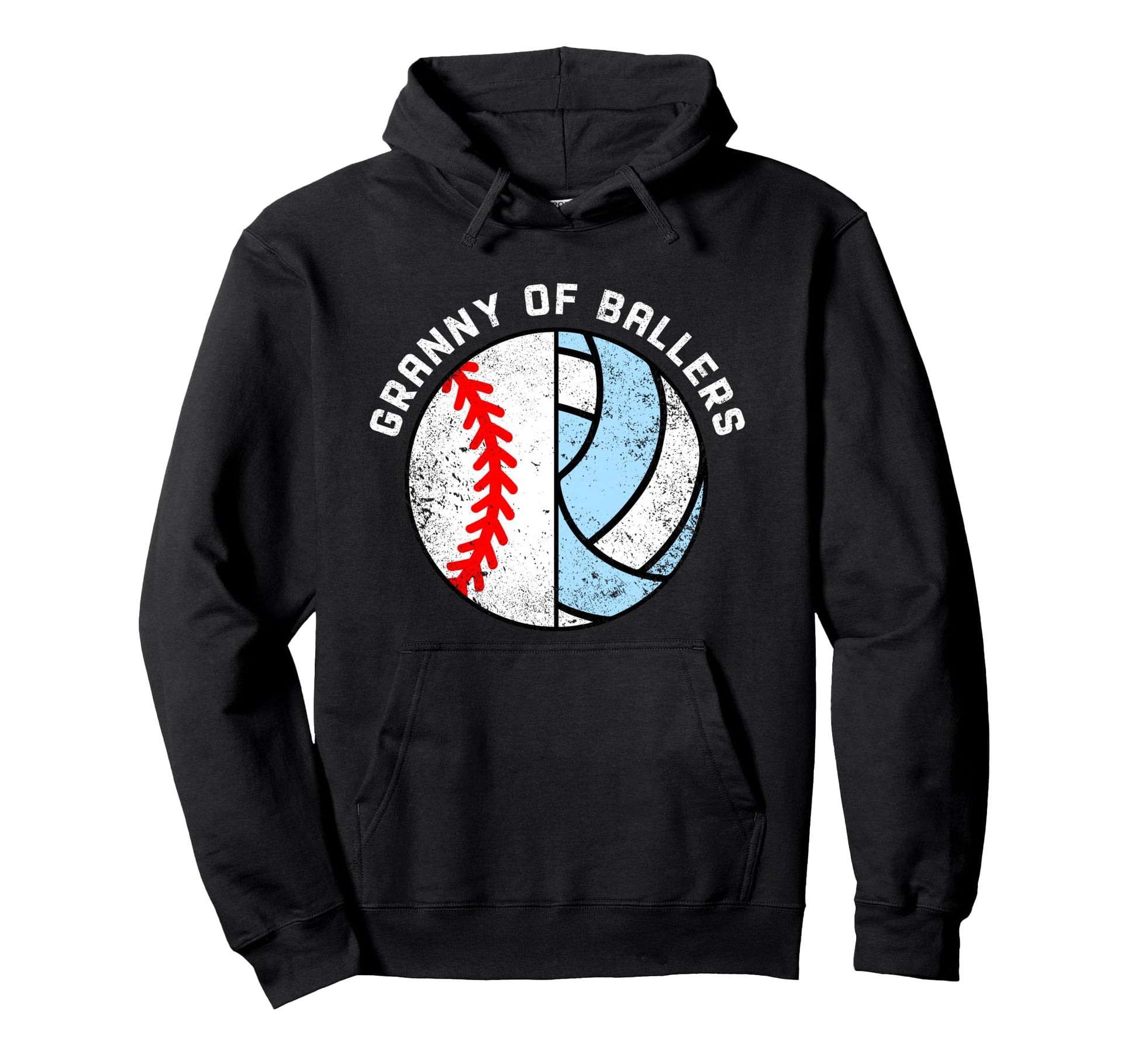 Granny Ballers Funny Baseball Hoodie - Trendy Graphic for Adults - T-Shirt, Sweatshirt, Hoodie