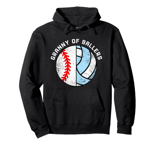 Granny Ballers Funny Baseball Hoodie - Trendy Graphic for Adults - T-Shirt, Sweatshirt, Hoodie