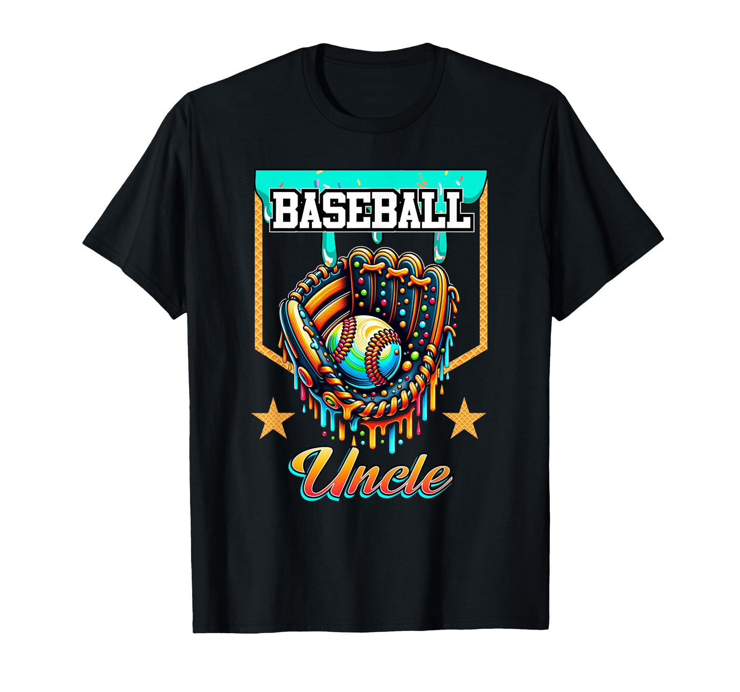 Baseball Drip Baseball Uncle Ice T-Shirt - Aesthetic Graphic for Adults - T-Shirt, Sweatshirt, Hoodie