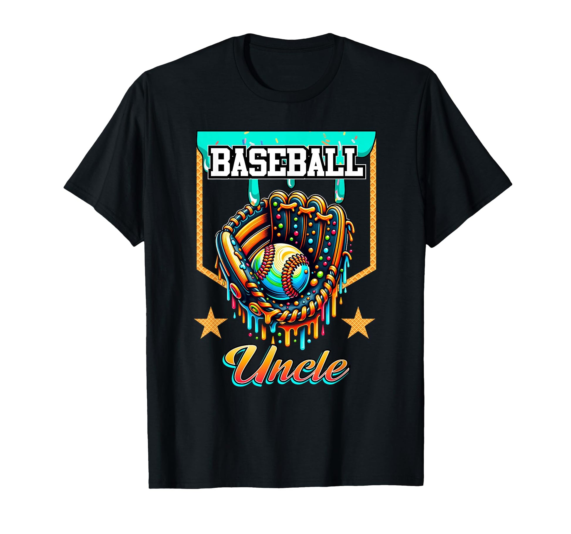 Baseball Drip Baseball Uncle Ice T-Shirt - Aesthetic Graphic for Adults - T-Shirt, Sweatshirt, Hoodie