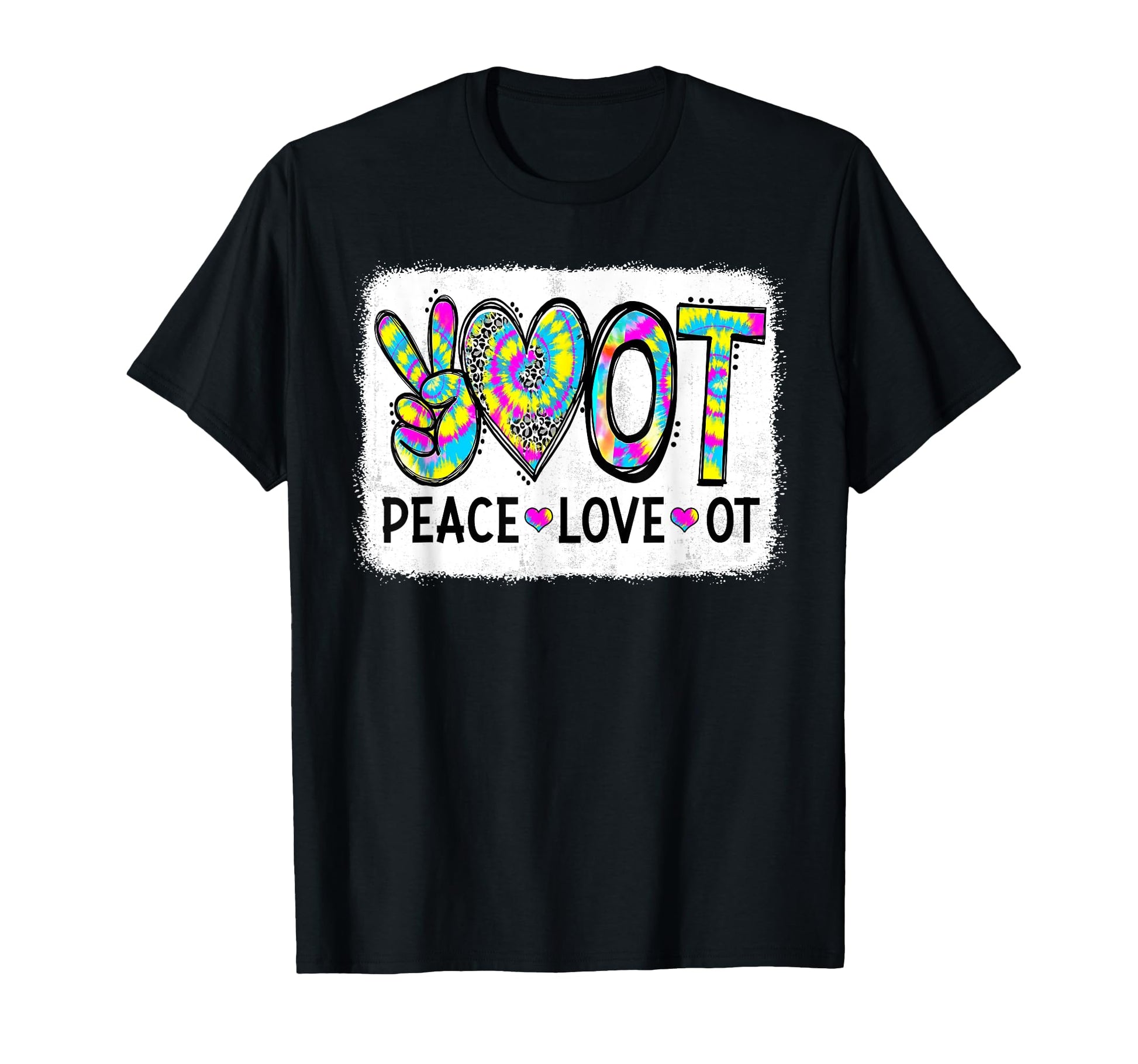 Bleached Peace Love Ot Ota T-Shirt - Novelty Apparel for Adults - T-Shirt, Sweatshirt, Hoodie