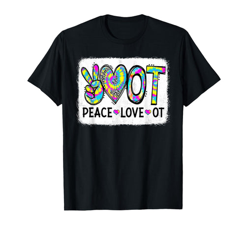 Bleached Peace Love Ot Ota T-Shirt - Novelty Apparel for Adults - T-Shirt, Sweatshirt, Hoodie