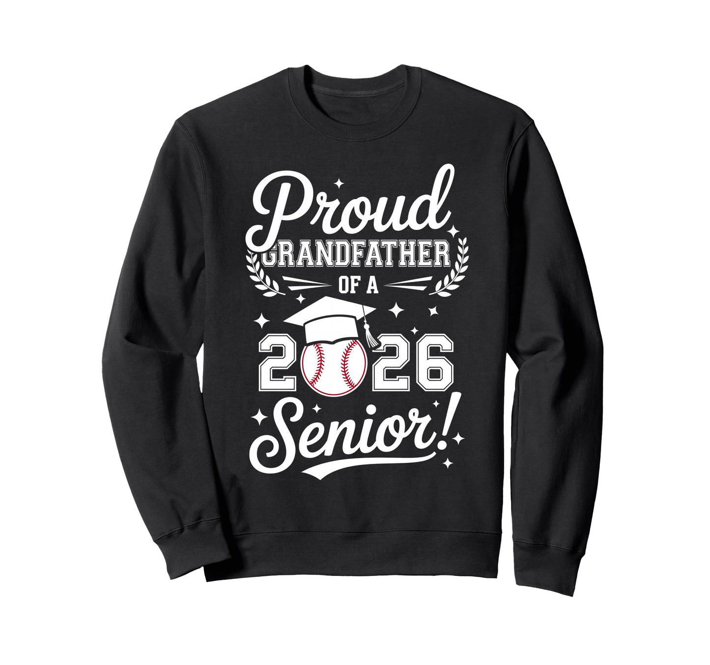 Proud Grandfather 2026 Senior Sweatshirt - Custom Art Print Unisex - T-Shirt, Sweatshirt, Hoodie