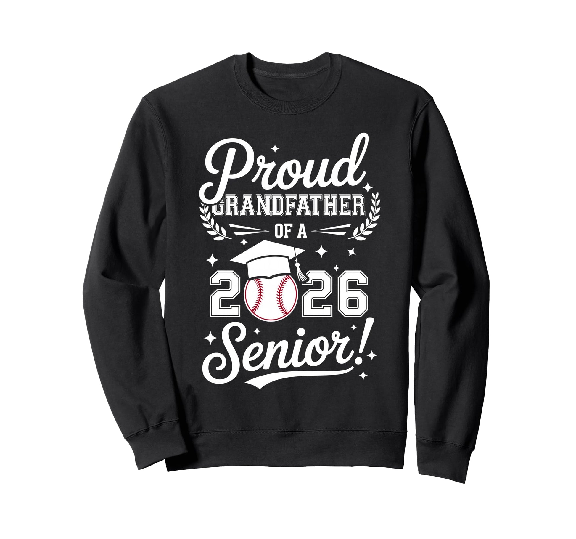 Proud Grandfather 2026 Senior Sweatshirt - Custom Art Print Unisex - T-Shirt, Sweatshirt, Hoodie