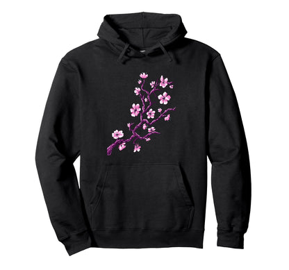 Vaporwave Japan Japanese Cherry Blossom Hoodie - Fun Novelty Design Unisex - T-Shirt, Sweatshirt, Hoodie