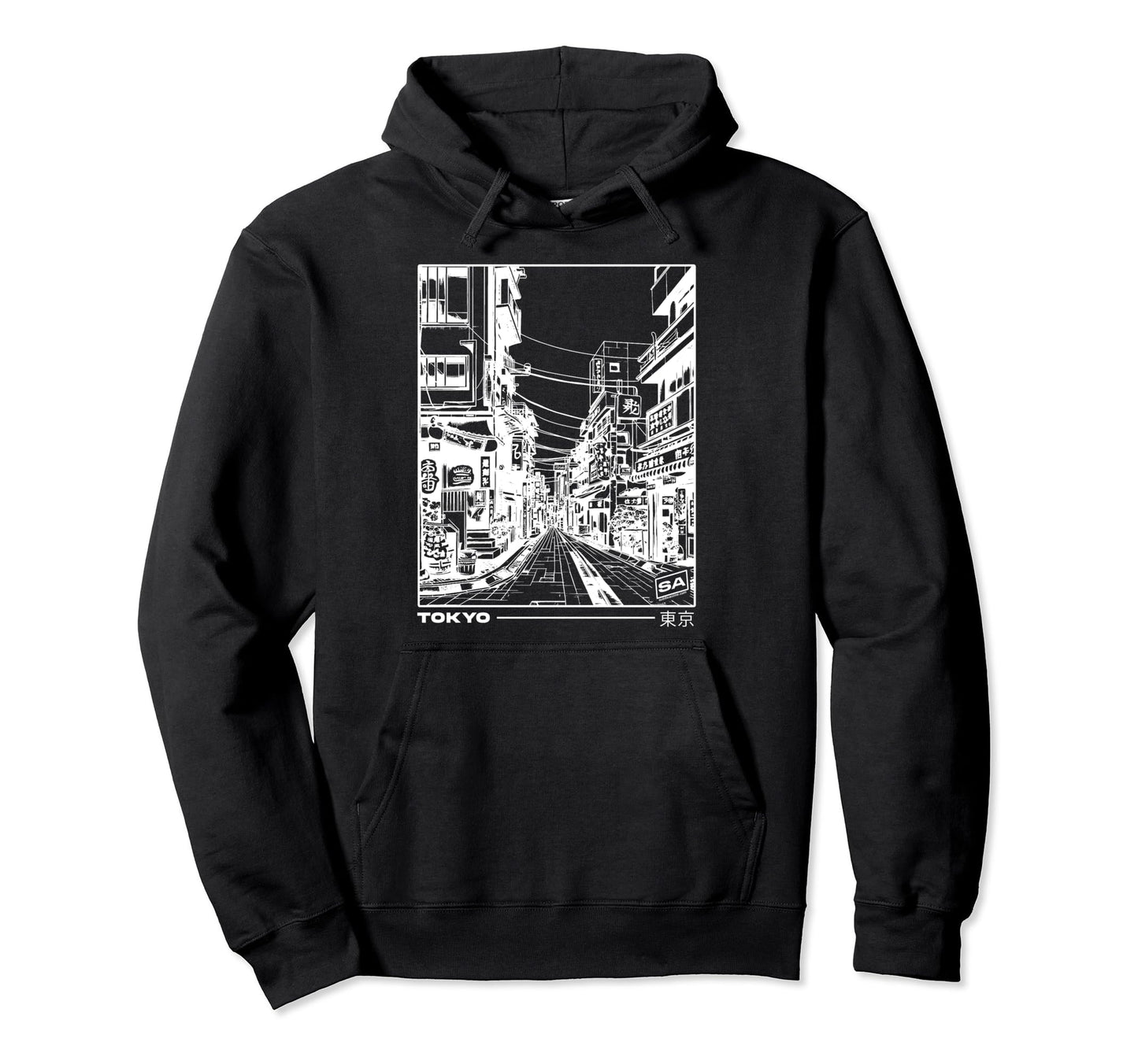 Japan Streets Tokyo Minimal Japanese Hoodie - Novelty Apparel Men Women - T-Shirt, Sweatshirt, Hoodie
