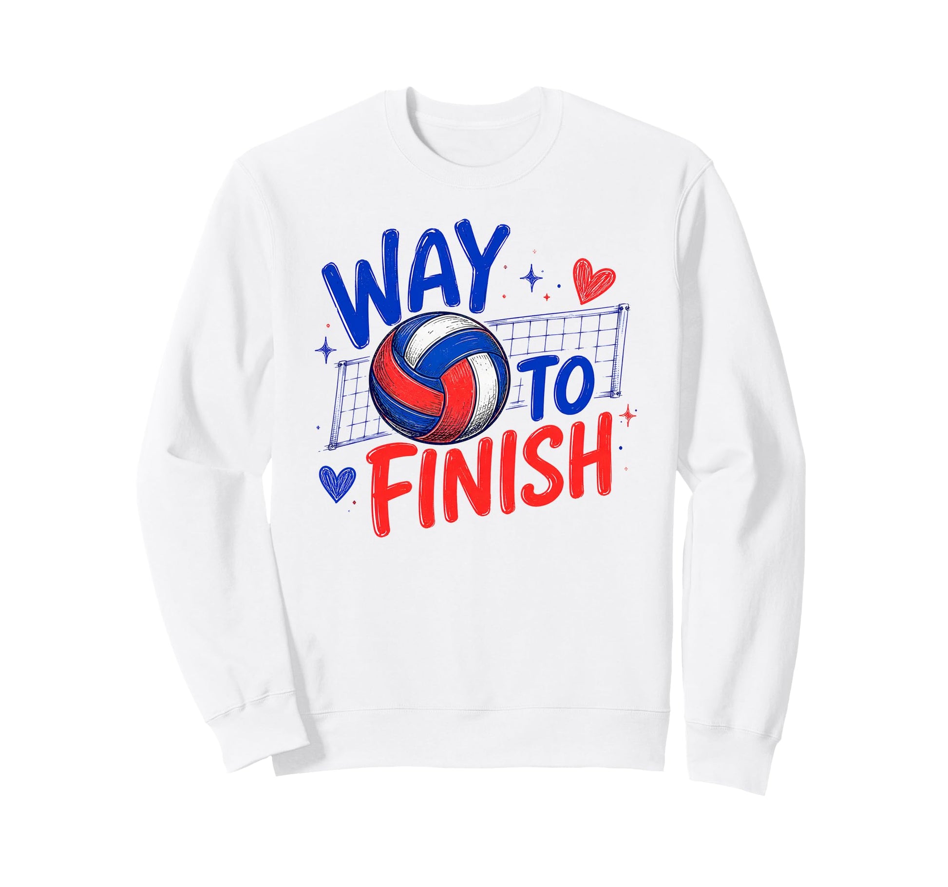 Volleyball Moms Doodle Way To Sweatshirt - Streetwear Style for Adults - T-Shirt, Sweatshirt, Hoodie