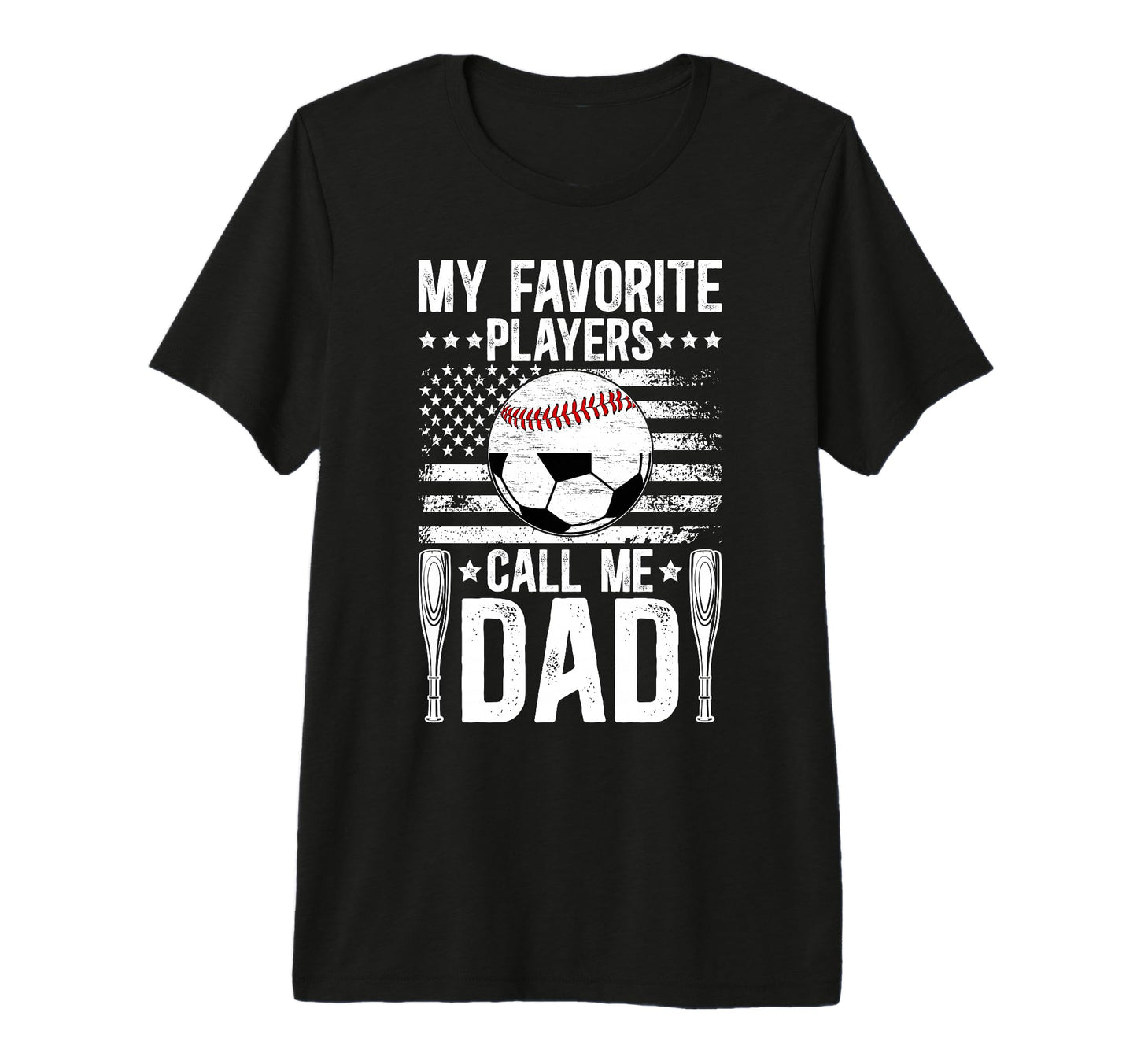 Mens My Favorite Players Call Me Dad T-Shirt - Trendy Graphic Unisex - T-Shirt, Sweatshirt, Hoodie