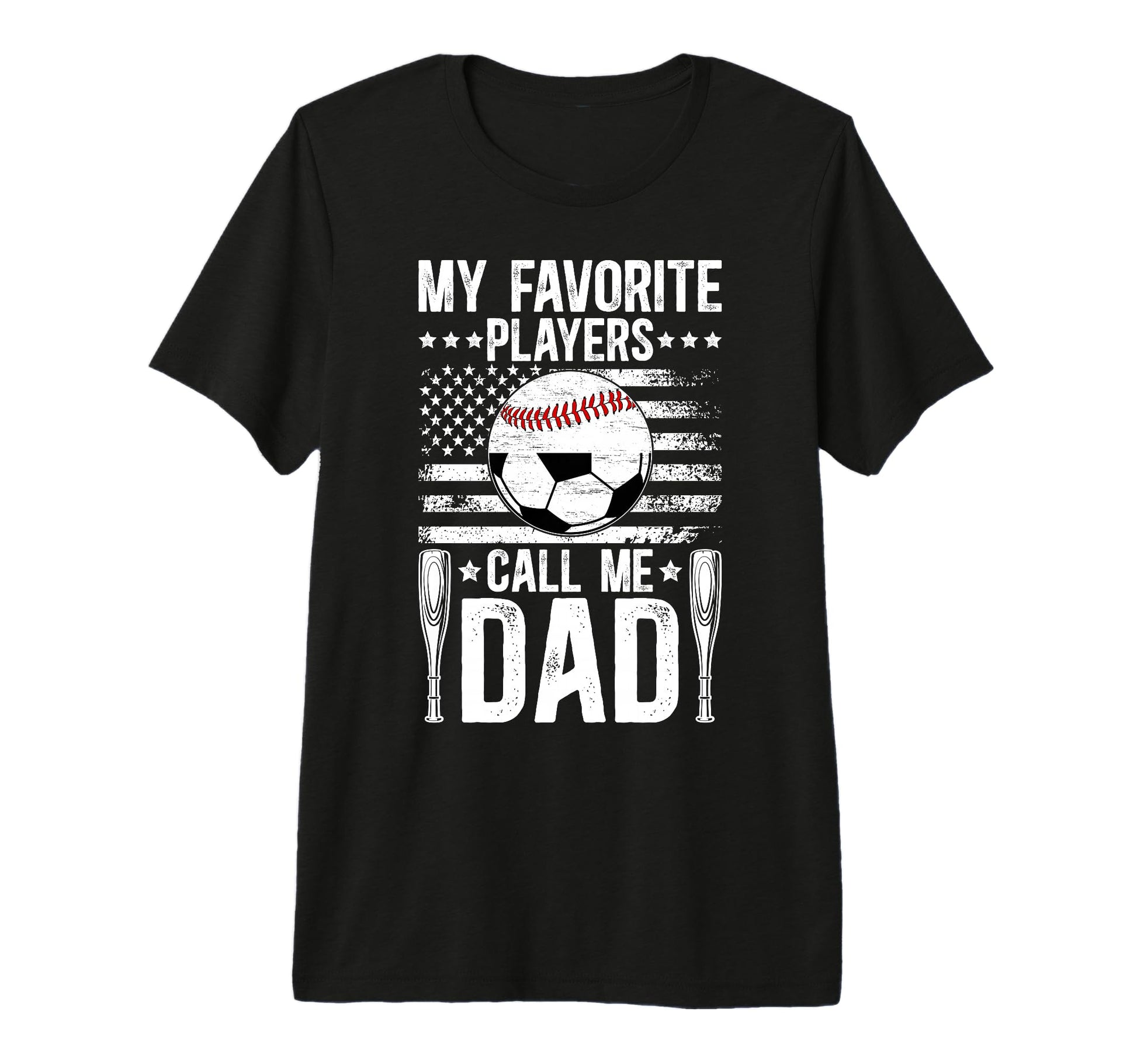 Mens My Favorite Players Call Me Dad T-Shirt - Trendy Graphic Unisex - T-Shirt, Sweatshirt, Hoodie