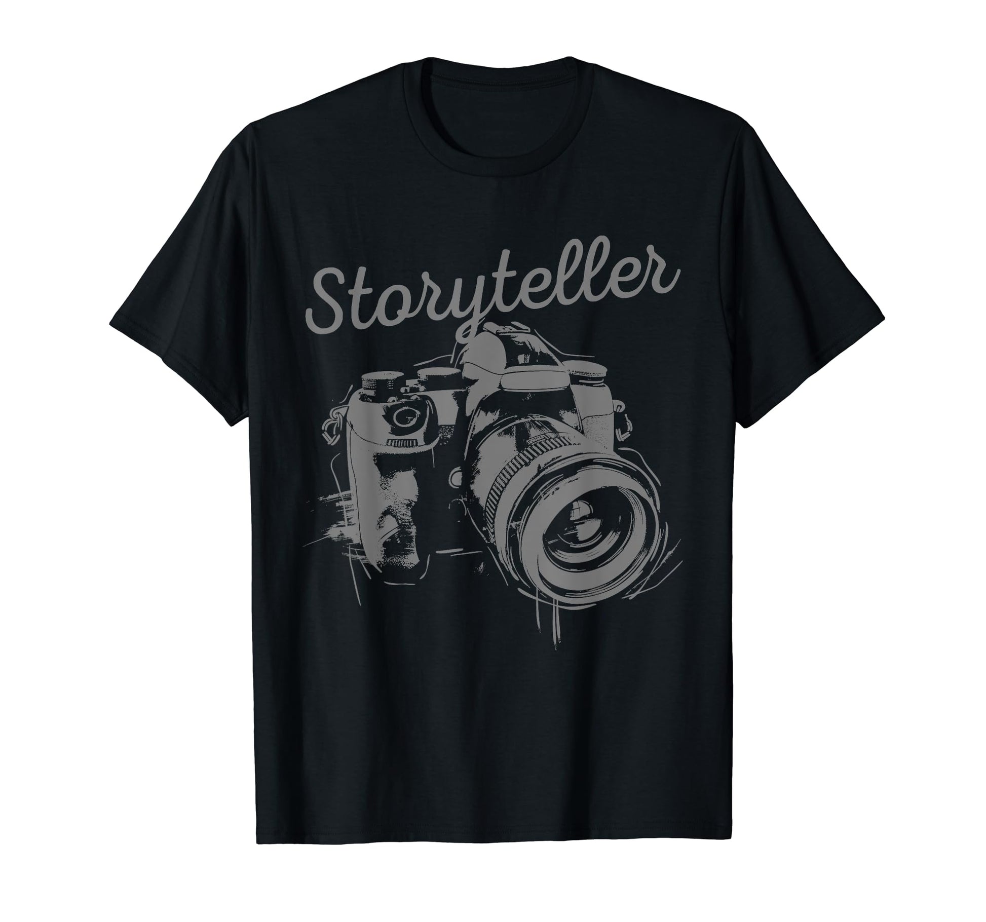 Photographer Storyteller Camera T-Shirt - Unique Graphic for Adults - T-Shirt, Sweatshirt, Hoodie