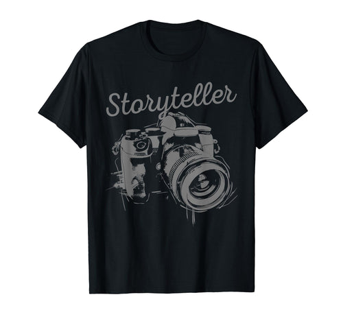 Photographer Storyteller Camera T-Shirt - Unique Graphic for Adults - T-Shirt, Sweatshirt, Hoodie