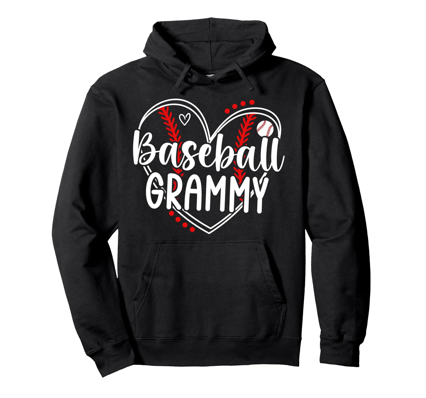Baseball Grammy Heart Grammy Hoodie - Aesthetic Graphic for Adults - T-Shirt, Sweatshirt, Hoodie
