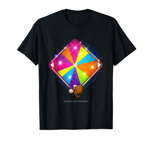 Diamond Dust Everywhere Baseball Mom T-Shirt - Trendy Graphic Unisex - T-Shirt, Sweatshirt, Hoodie