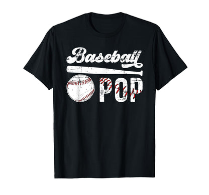 Baseball Pop Grandpa Pop Baseball Player T-Shirt - Graphic Print Men Women - T-Shirt, Sweatshirt, Hoodie