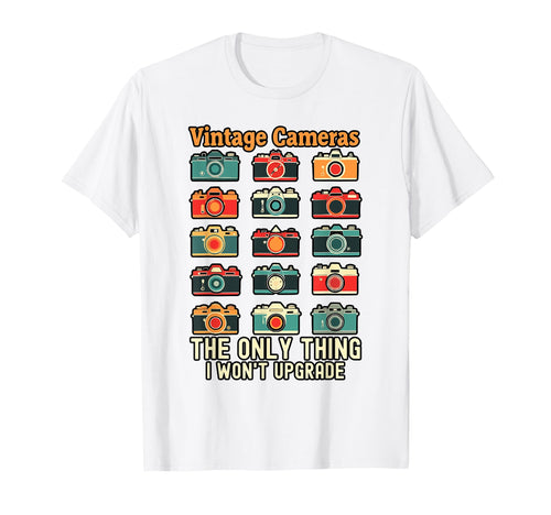 Camera Collector Cameraman T-Shirt - Minimalist Print for Adults - T-Shirt, Sweatshirt, Hoodie