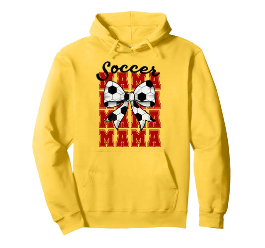Soccer Bow Mama Mama Mama Mama Game Hoodie - Streetwear Style for Adults - T-Shirt, Sweatshirt, Hoodie