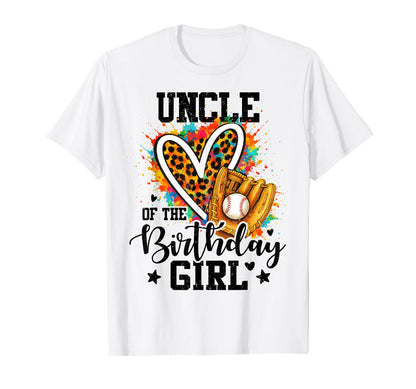 Uncle Birthday Baseball Colorful T-Shirt - Aesthetic Graphic for Adults - T-Shirt, Sweatshirt, Hoodie