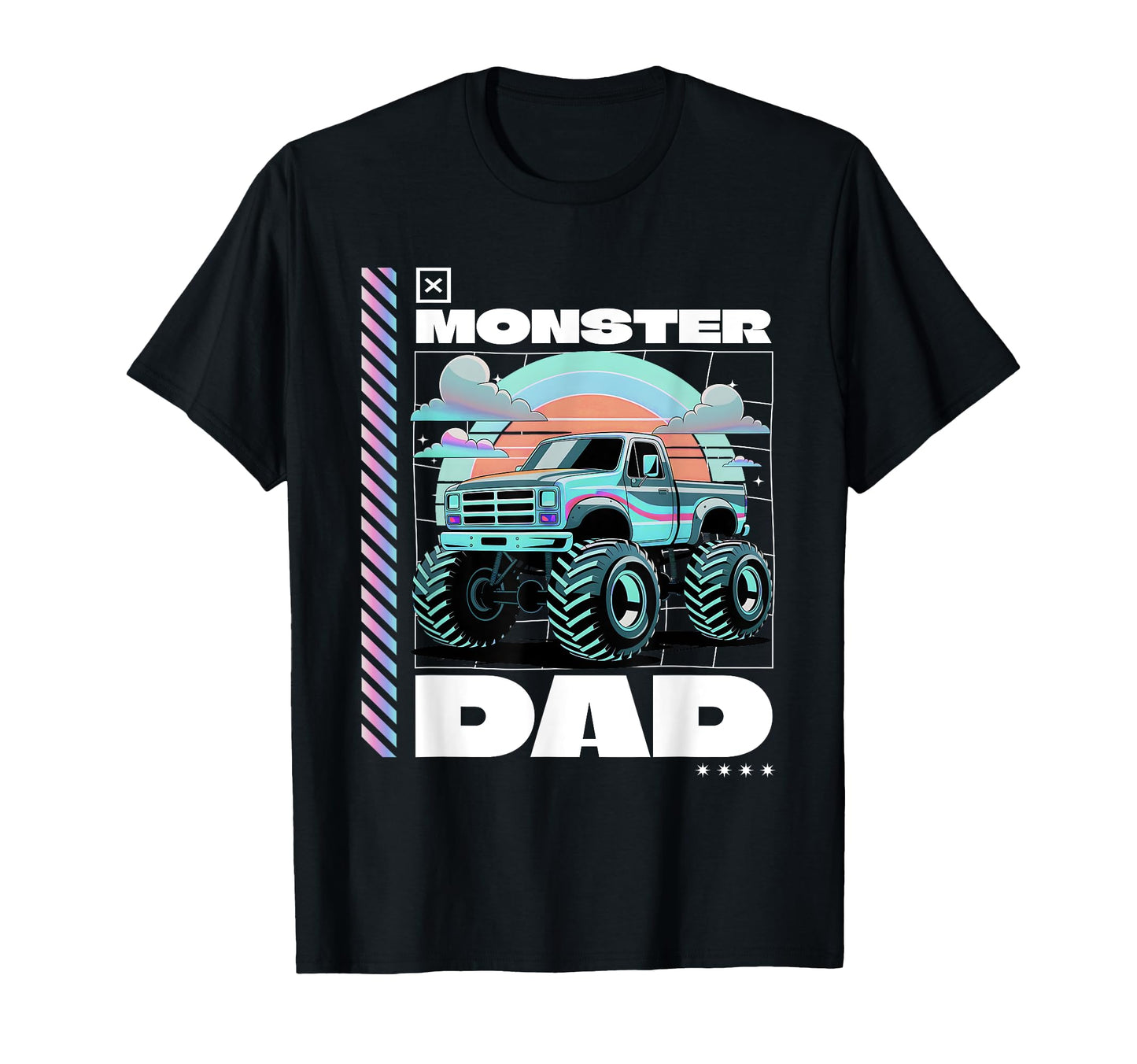 Monster Truck Dad Aesthetic T-Shirt - Casual Everyday Wear for Adults - T-Shirt, Sweatshirt, Hoodie