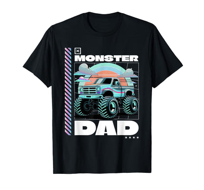 Monster Truck Dad Aesthetic T-Shirt - Casual Everyday Wear for Adults - T-Shirt, Sweatshirt, Hoodie