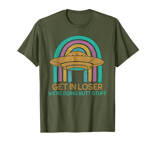 Get Loser Were Doing Butt Stuff Rainbow T-Shirt - Minimalist Print Unisex - T-Shirt, Sweatshirt, Hoodie