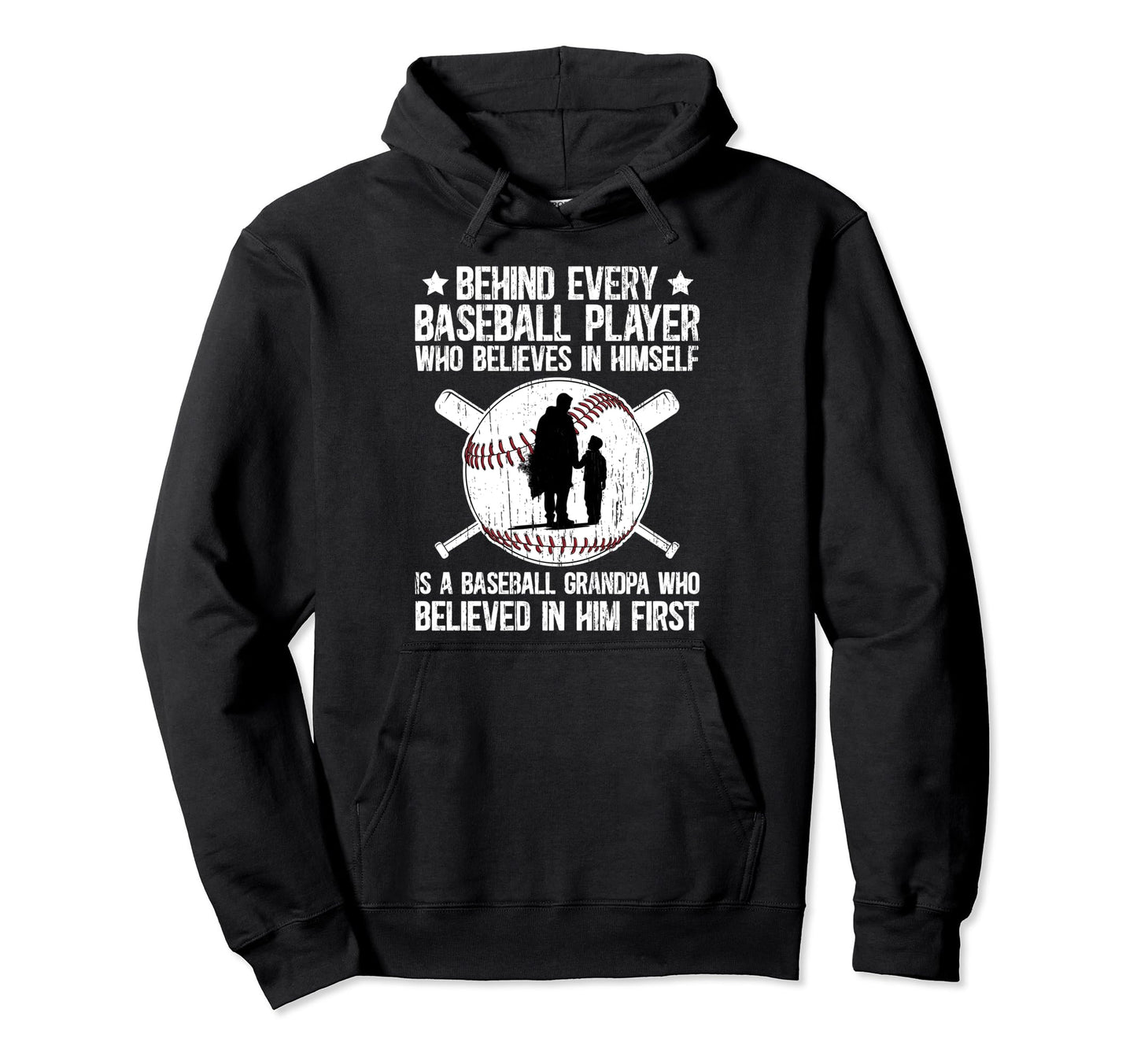 Baseball Grandpa Proud Grandpa Baseball Hoodie - Trendy Graphic Men Women - T-Shirt, Sweatshirt, Hoodie