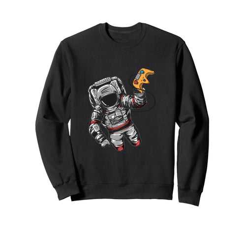 Astronaut Video Controller Funny Sweatshirt - Casual Everyday Wear Unisex - T-Shirt, Sweatshirt, Hoodie