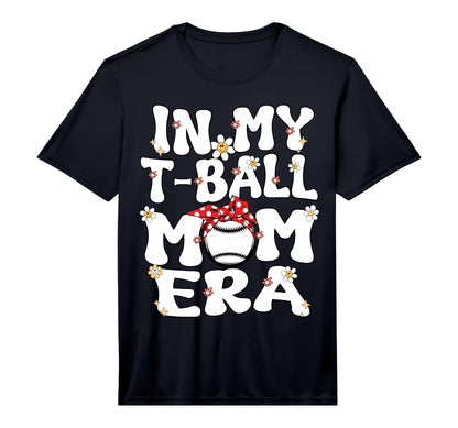 My Tball Mom Era Groovy Teeball Mom T-Shirt - Aesthetic Graphic for Adults - T-Shirt, Sweatshirt, Hoodie