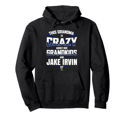 Grandma Crazy Jake Irvin Washington Hoodie - Minimalist Print Men Women - T-Shirt, Sweatshirt, Hoodie