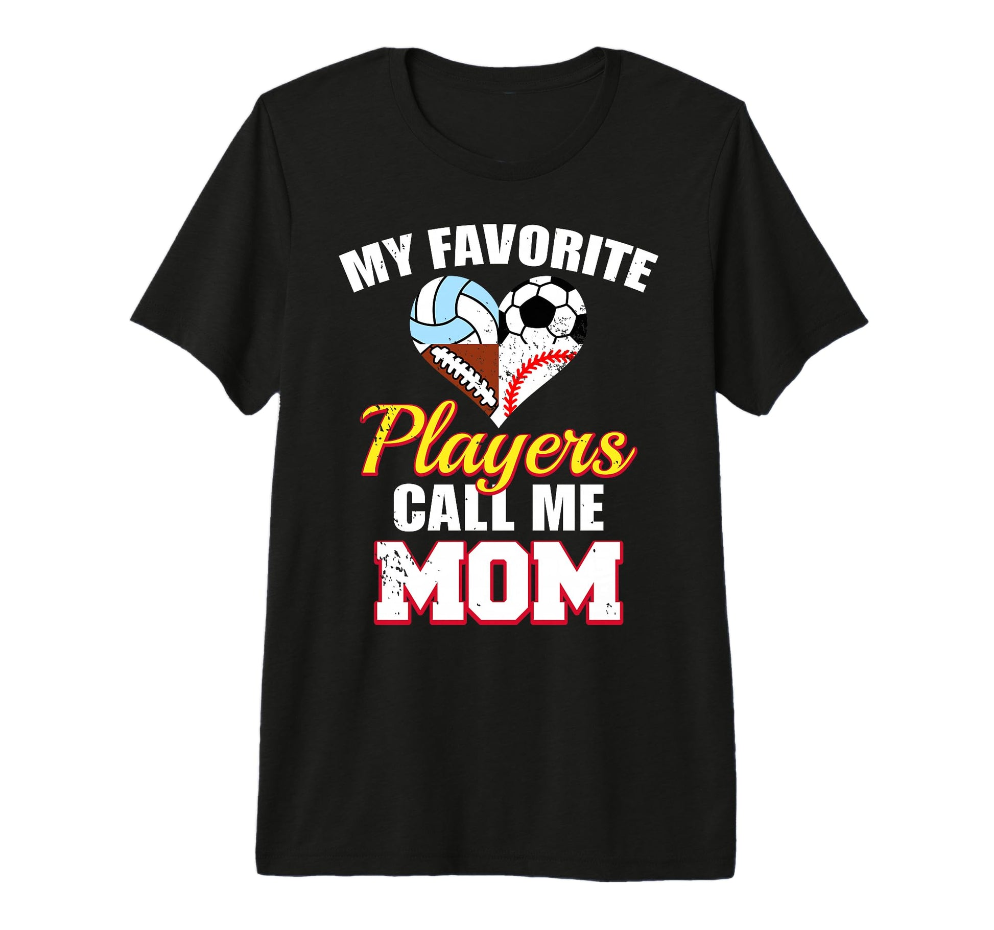 My Favorite Players Mom Soccer T-Shirt - Custom Art Print for Adults - T-Shirt, Sweatshirt, Hoodie