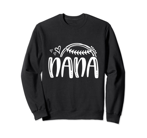 Baseball Softball Tball Nana Heart Sweatshirt - Custom Art Print Men Women - T-Shirt, Sweatshirt, Hoodie