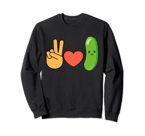 Funny Pickle Lovers Pickle Tees Hoodie - Minimalist Print for Adults - T-Shirt, Sweatshirt, Hoodie