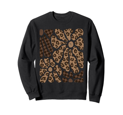 Safari Floral Boho Western Groovy Sweatshirt - Minimalist Print for Adults - T-Shirt, Sweatshirt, Hoodie