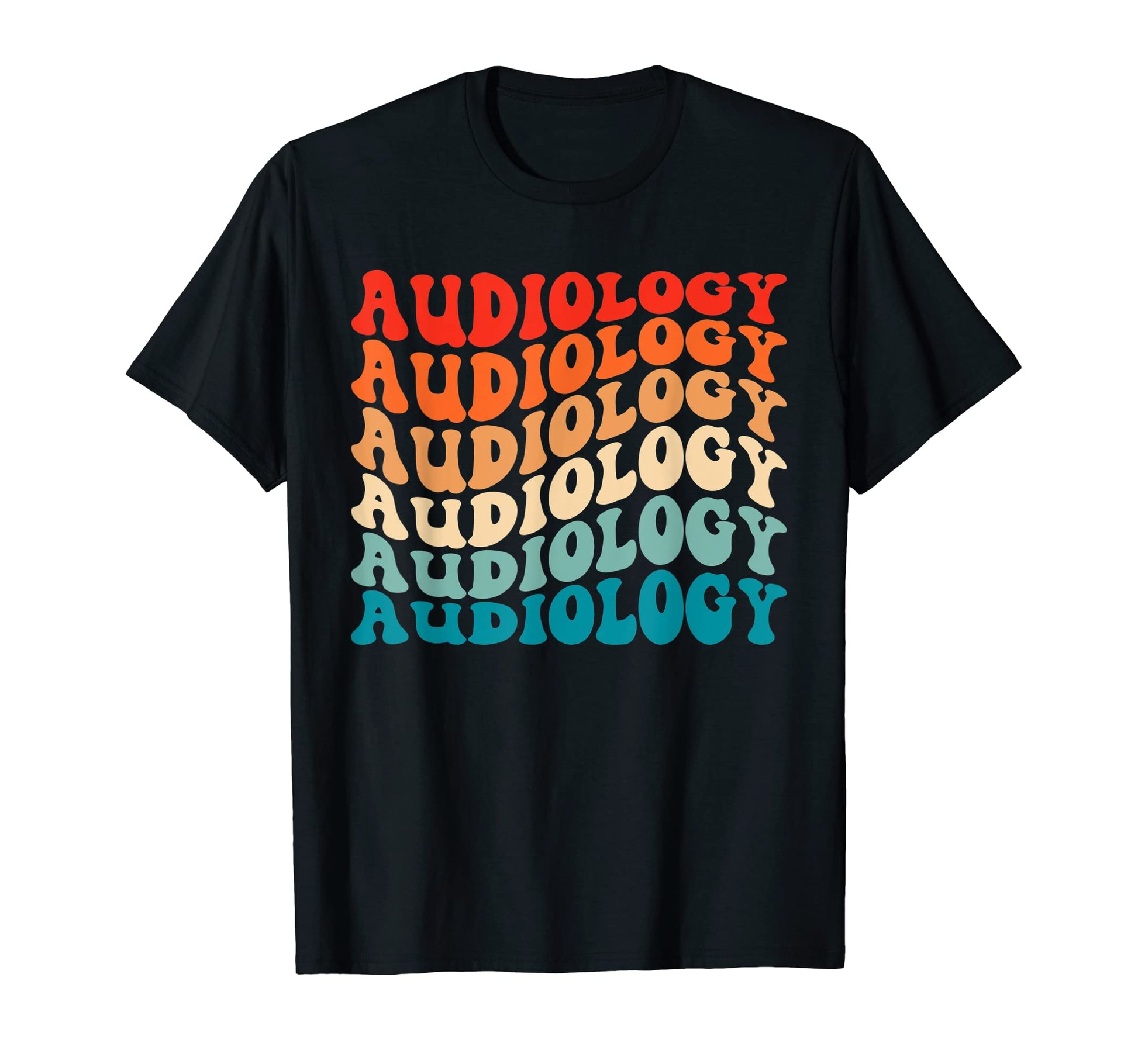 Groovy Audiology Audiologist 70S Funny Boho T-Shirt - Graphic Print Unisex - T-Shirt, Sweatshirt, Hoodie