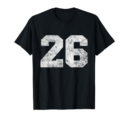 Lucky Number Birthday 26 Sports Player T-Shirt - Unique Graphic for Adults - T-Shirt, Sweatshirt, Hoodie