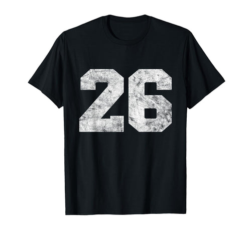Lucky Number Birthday 26 Sports Player T-Shirt - Unique Graphic for Adults - T-Shirt, Sweatshirt, Hoodie