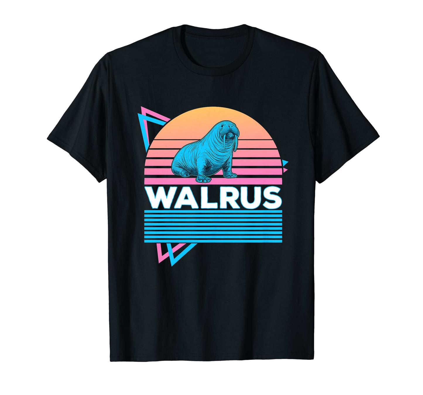 Walrus Vaporwave Aesthetic T-Shirt - Minimalist Print for Adults - T-Shirt, Sweatshirt, Hoodie