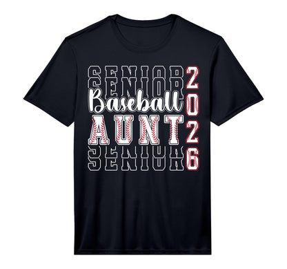 Mens Baseball Senior Aunt Senior T-Shirt - Casual Everyday Wear for Adults - T-Shirt, Sweatshirt, Hoodie