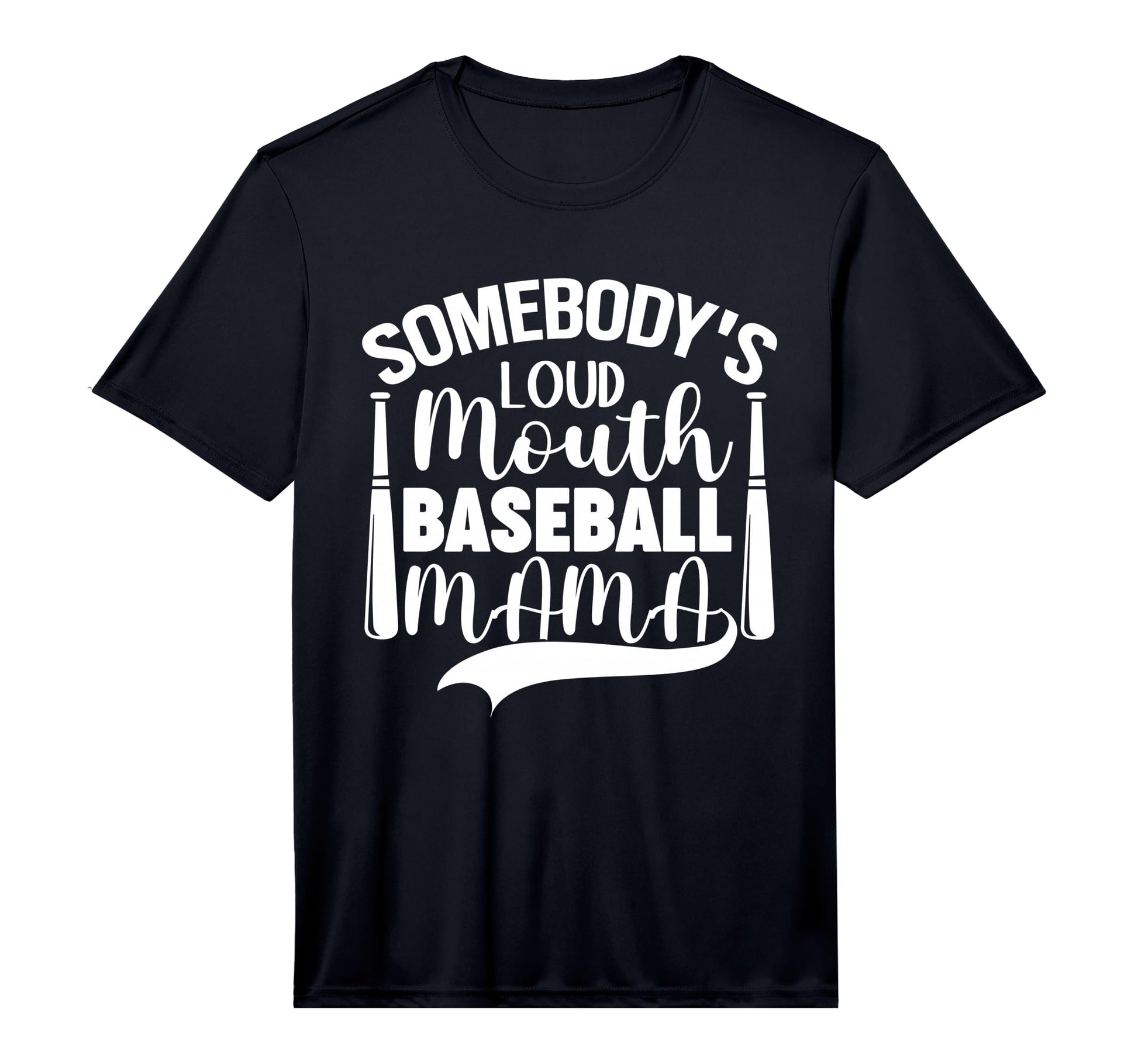 Mens Funny Somebodys Loud Mouth Baseball T-Shirt - Graphic Print Men Women - T-Shirt, Sweatshirt, Hoodie