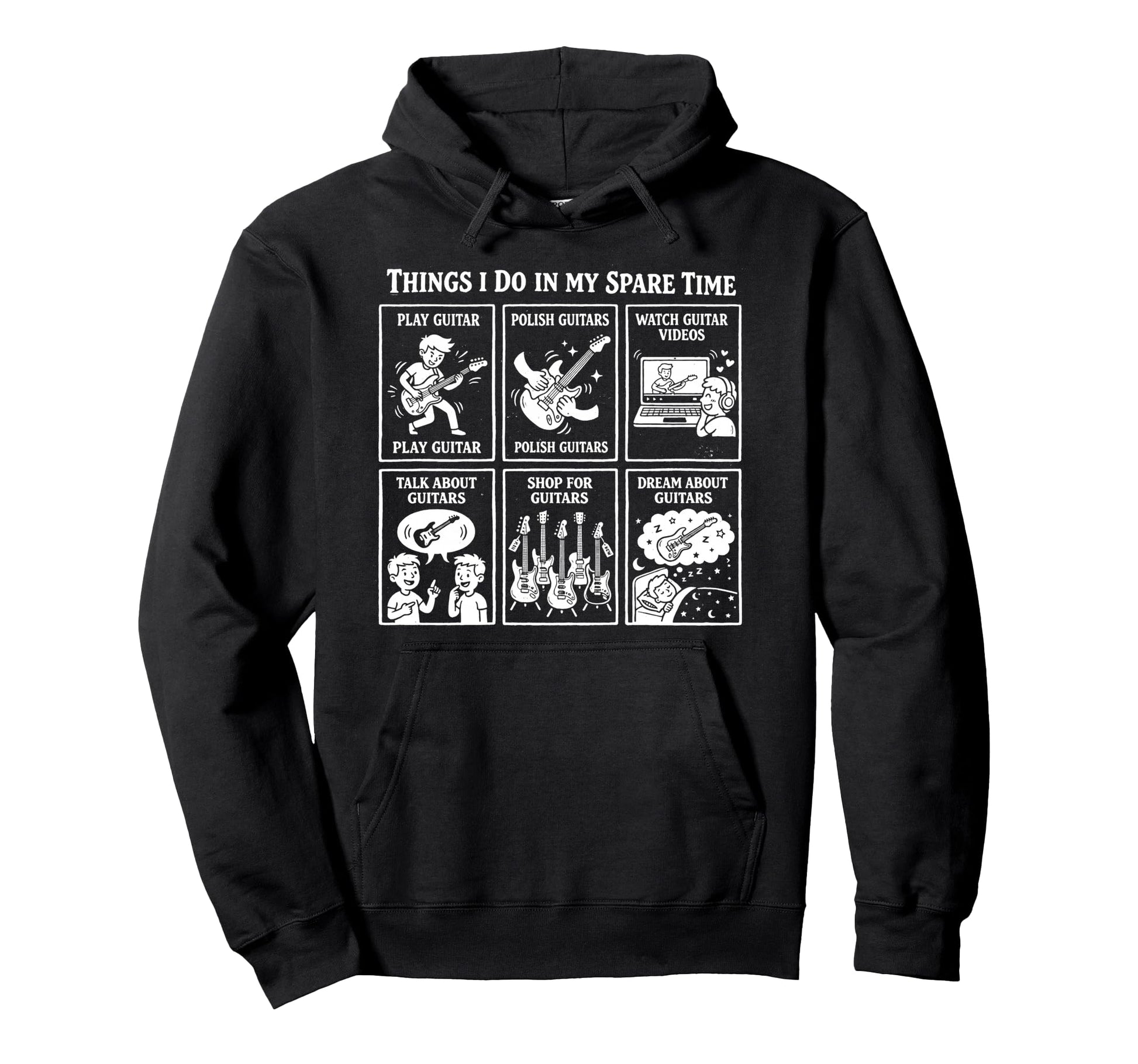 Things I Do My Spare Time Heavy Hoodie - Aesthetic Graphic for Adults - T-Shirt, Sweatshirt, Hoodie