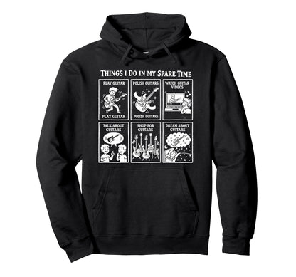 Things I Do My Spare Time Heavy Hoodie - Aesthetic Graphic for Adults - T-Shirt, Sweatshirt, Hoodie