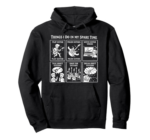 Things I Do My Spare Time Heavy Hoodie - Aesthetic Graphic for Adults - T-Shirt, Sweatshirt, Hoodie