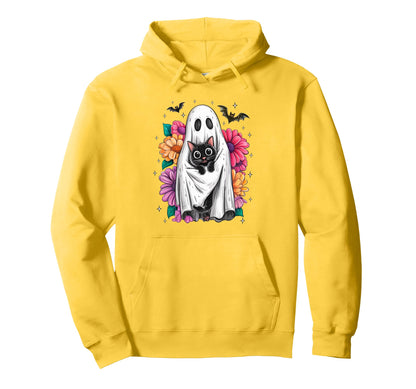Preppy Floral Halloween Boho Spooky Hoodie - Aesthetic Graphic for Adults - T-Shirt, Sweatshirt, Hoodie
