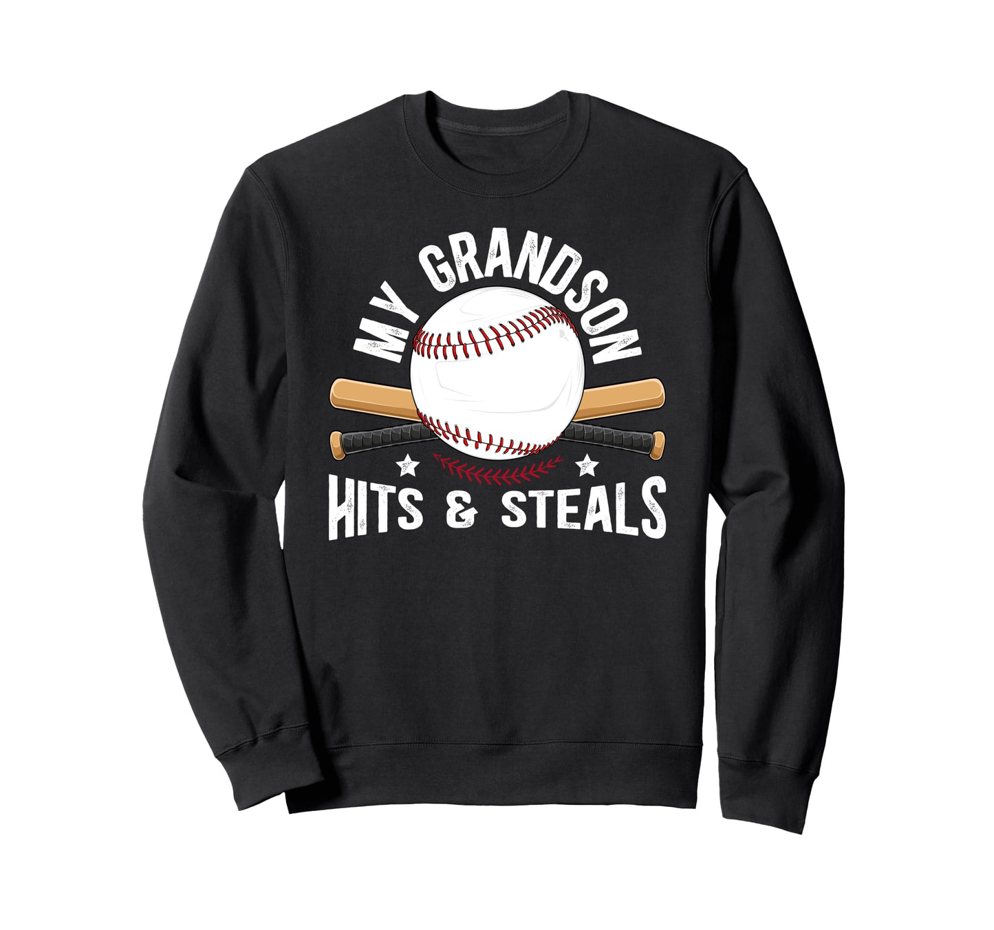 My Grandson Baseball Grandpa Sweatshirt - Aesthetic Graphic Men Women - T-Shirt, Sweatshirt, Hoodie