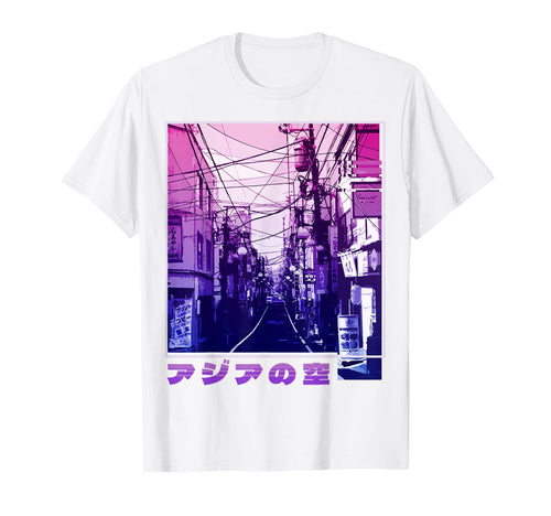 Tokyo Japan 90S Japanese Aesthetic T-Shirt - Fun Novelty Design for Adults - T-Shirt, Sweatshirt, Hoodie